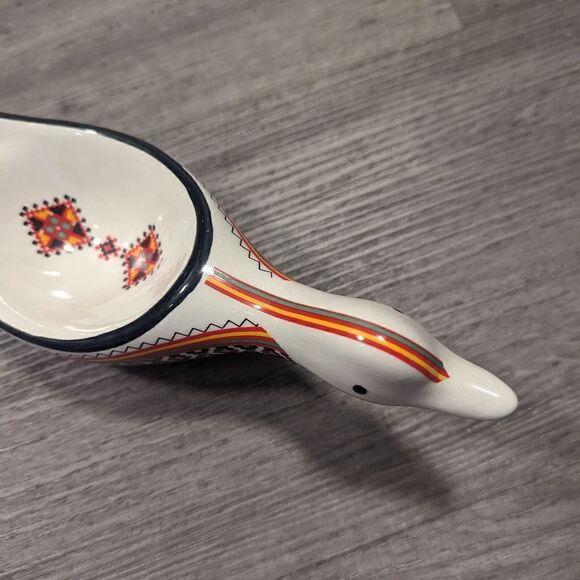 Handmade Ukrainian Goose Pottery Dish From Canada - Picture 9 of 9